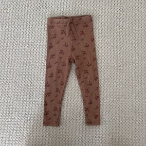 Zara Floral Brown Kids Leggings